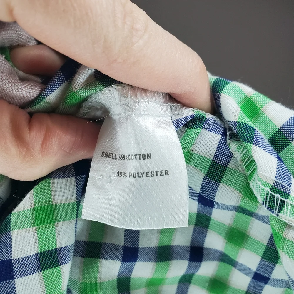 Tomsware Mens Blue Green Plaid Size XL Wedding Cruise Groomsmen Bachelor Yacht - Picture 4 of 6